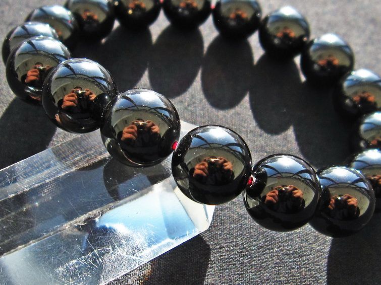 ガーネット ブレスレット 13mm 一点物 メール便可 [M便 1/10] 111-22049