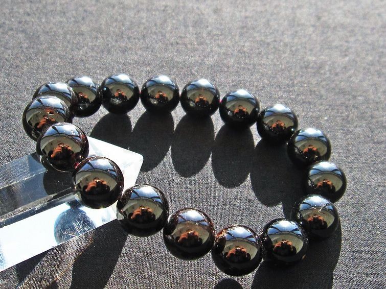 ガーネット ブレスレット 13mm 一点物 メール便可 [M便 1/10] 111-22057