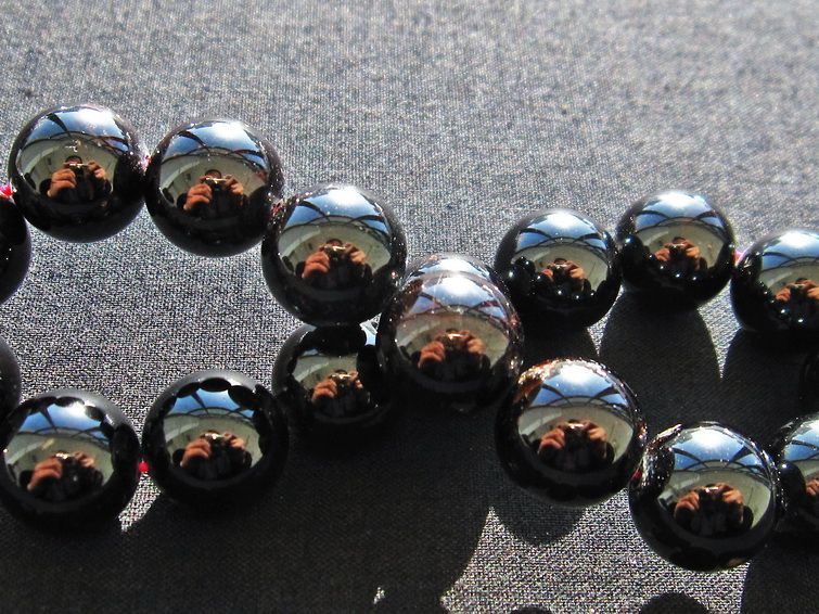 ガーネット ブレスレット 13mm 一点物 メール便可 [M便 1/10] 111-22057