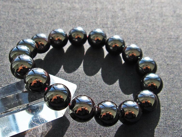 ガーネット ブレスレット 13mm 一点物 メール便可 [M便 1/10] 111-22061