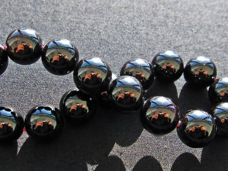 ガーネット ブレスレット 13mm 一点物 メール便可 [M便 1/10] 111-22061