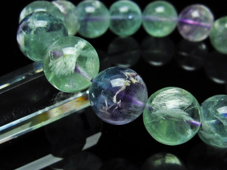 エンジェルフェザー フローライト ブレスレット 14mm  111-22922