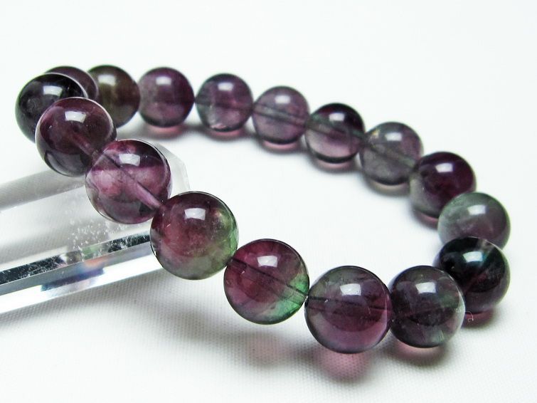 フローライト ブレスレット 蛍石 12mm メール便可 [M便 1/10] 111-23603