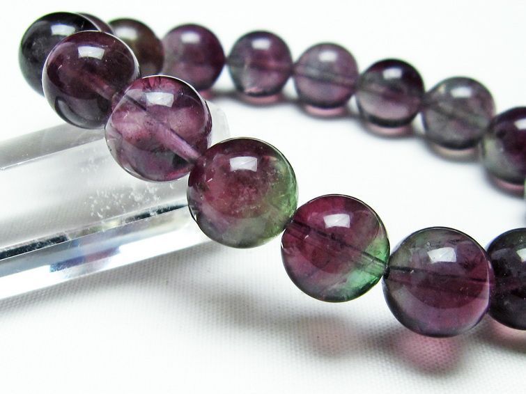 フローライト ブレスレット 蛍石 12mm メール便可 [M便 1/10] 111-23603