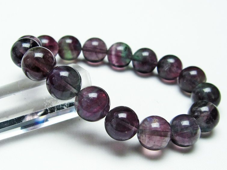 フローライト ブレスレット 蛍石 12mm メール便可 [M便 1/10] 111-23605