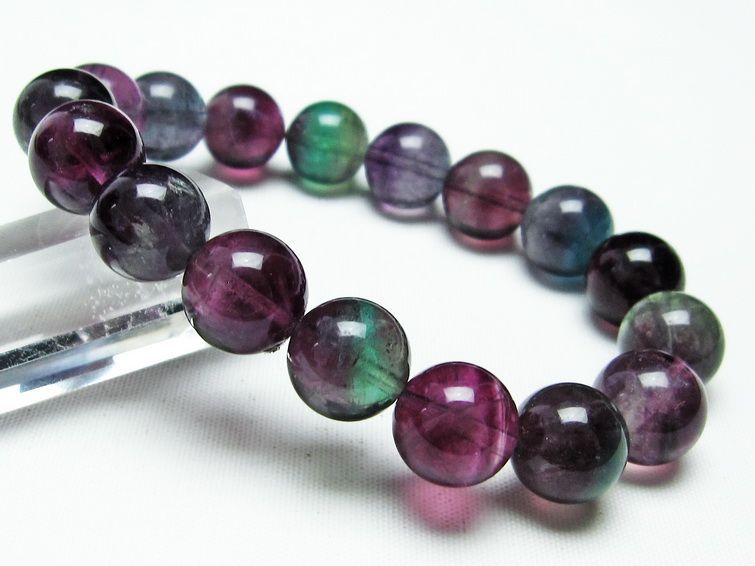 フローライト ブレスレット 蛍石 12mm メール便可 [M便 1/10] 111-23610