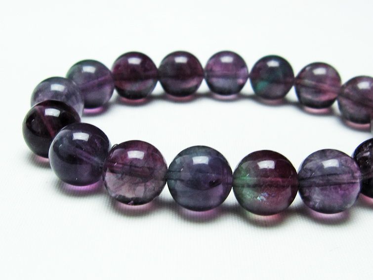 フローライト ブレスレット 蛍石 12mm メール便可 [M便 1/10] 111-23619