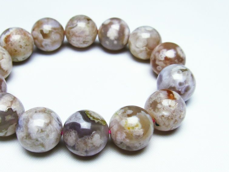 チェリーブロッサムアゲート ブレスレット 桜瑪瑙 17mm  111-24560 [sold out]