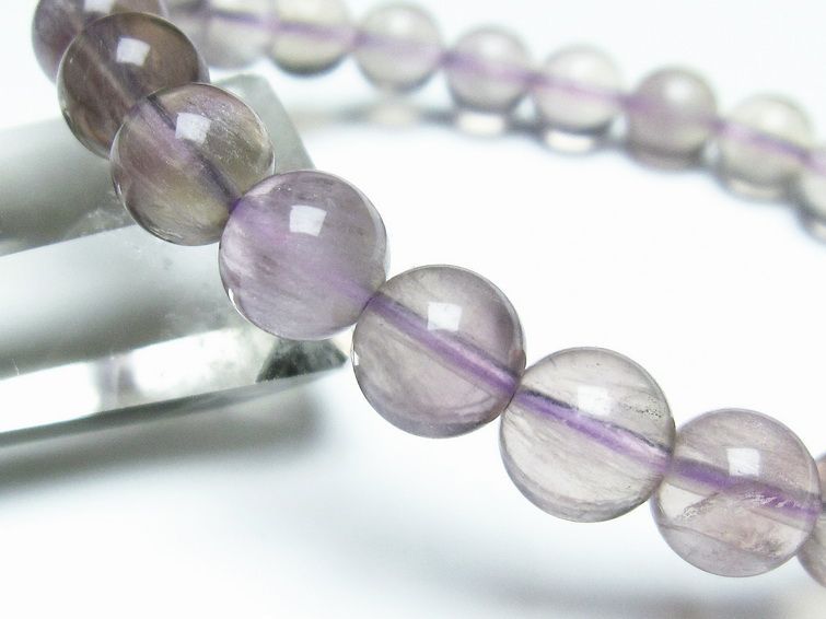 ラビットヘアー フローライト ブレスレット 8mm メール便可 [M便 1/10] 111-24903