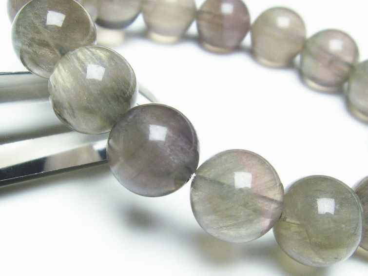 ラビットヘアー フローライト ブレスレット 12mm メール便可 [M便 1/10] 111-24995