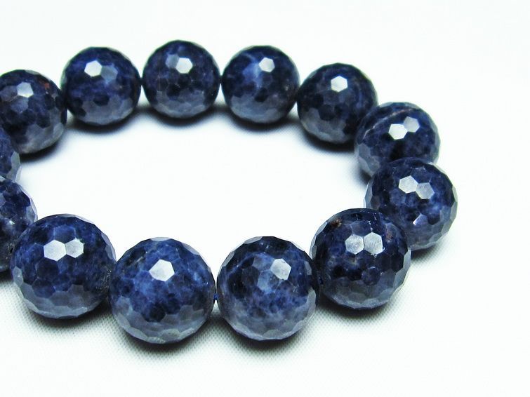 サファイア ブレスレット 128面カット 17mm 111-25356 – 天然石