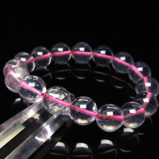ミルキークォーツ ピンク ブレスレット 12mm メール便可 [M便 1/10] 111-2579