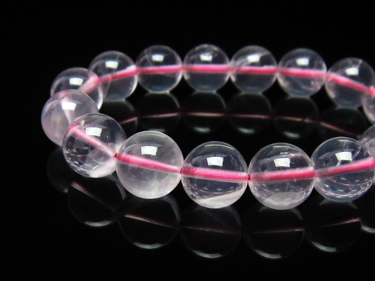 ミルキークォーツ ピンク ブレスレット 12mm メール便可 [M便 1/10] 111-2581