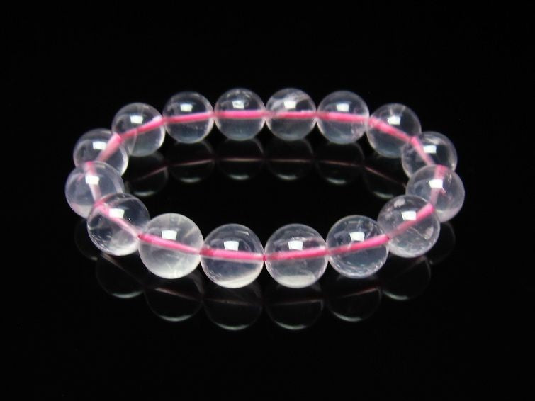 ミルキークォーツ ピンク ブレスレット 12mm メール便可 [M便 1/10] 111-2581