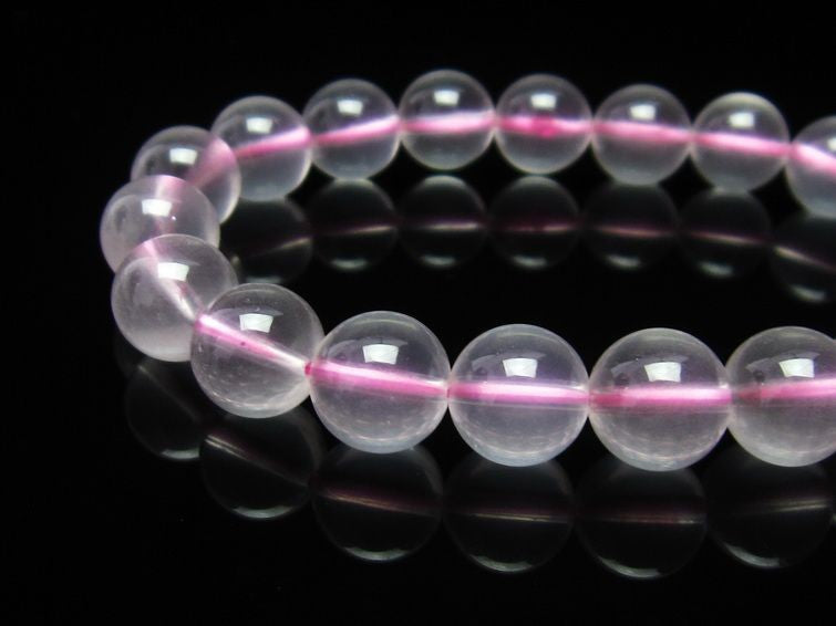 ミルキークォーツ ピンク ブレスレット 11mm メール便可 [M便 1/10] 111-2590