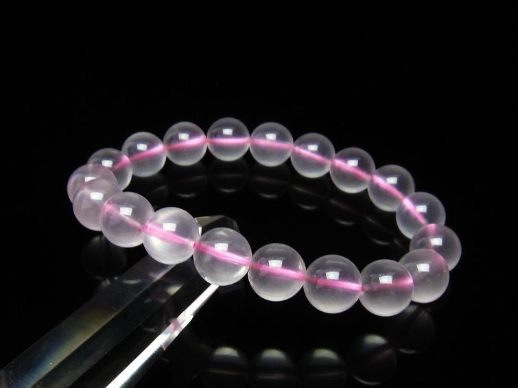 ミルキークォーツ ピンク ブレスレット 11mm メール便可 [M便 1/10] 111-2595
