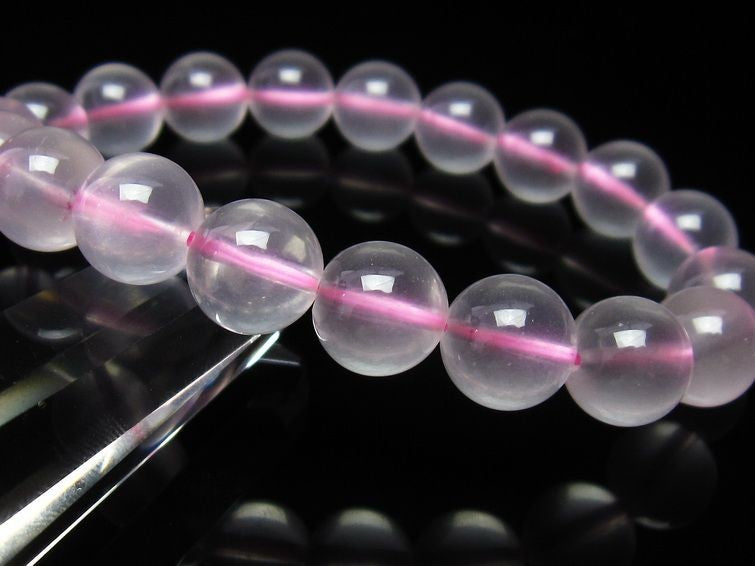 ミルキークォーツ ピンク ブレスレット 11mm メール便可 [M便 1/10] 111-2595