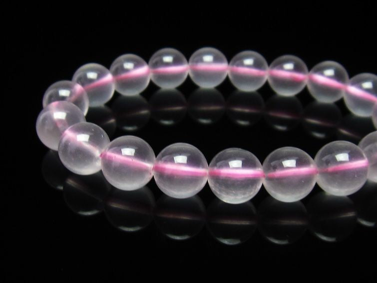 ミルキークォーツ ピンク ブレスレット 11mm メール便可 [M便 1/10] 111-2595