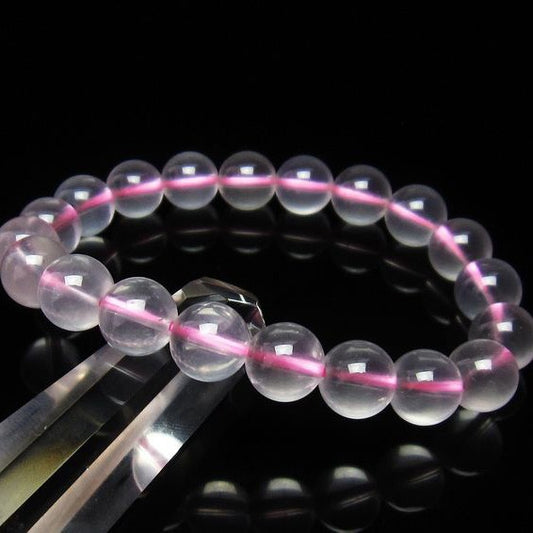 ミルキークォーツ ピンク ブレスレット 10mm メール便可 [M便 1/10] 111-2604