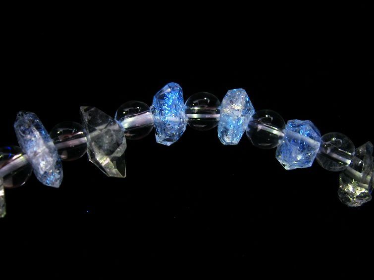 オイルインクォーツ ブレスレット 石油入り水晶 オイルクォーツ  111-27155