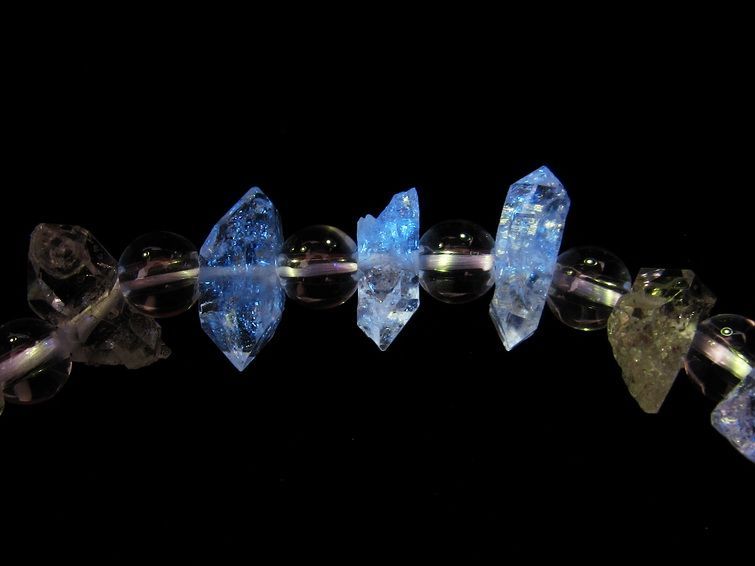 オイルインクォーツ ブレスレット 石油入り水晶 オイルクォーツ  111-27156