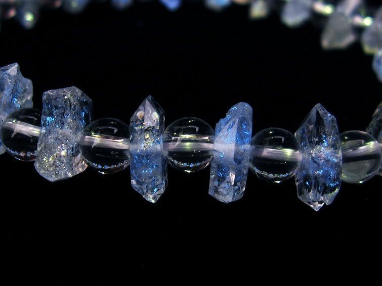 オイルインクォーツ ブレスレット 石油入り水晶 オイルクォーツ  111-27167