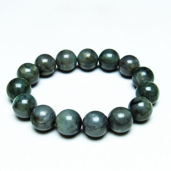 エメラルド ブレスレット 14mm Emerald Bracelet 緑玉 翠玉 メンズ