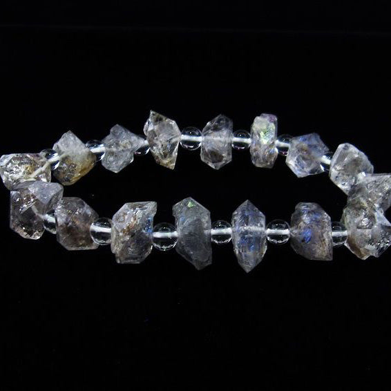 オイルインクォーツ ブレスレット 石油入り水晶 ブレス 一点物 [送料無料] 111-33570