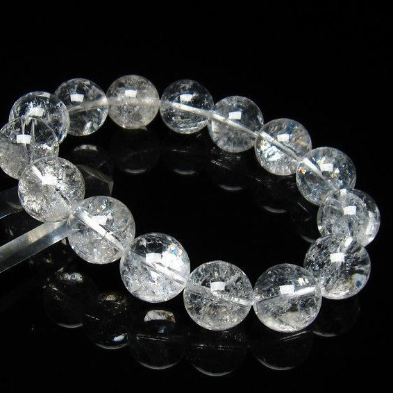 アイリスクォーツ 水晶 ブレスレット 虹入り 15mm 111-3664