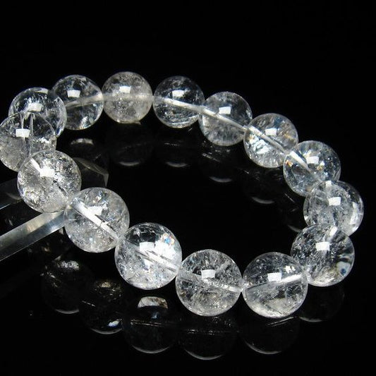 アイリスクォーツ 水晶 ブレスレット 虹入り 15mm 111-3664