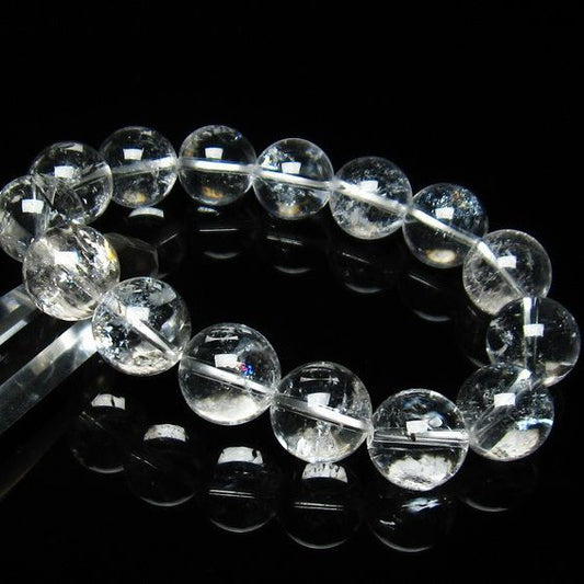 アイリスクォーツ 水晶 ブレスレット 虹入り 15mm 111-3669