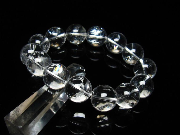 アイリスクォーツ 水晶 ブレスレット 虹入り 16mm 111-3688