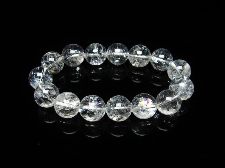 アイリスクォーツ 水晶 ブレスレット 虹入り 15mm 111-3691