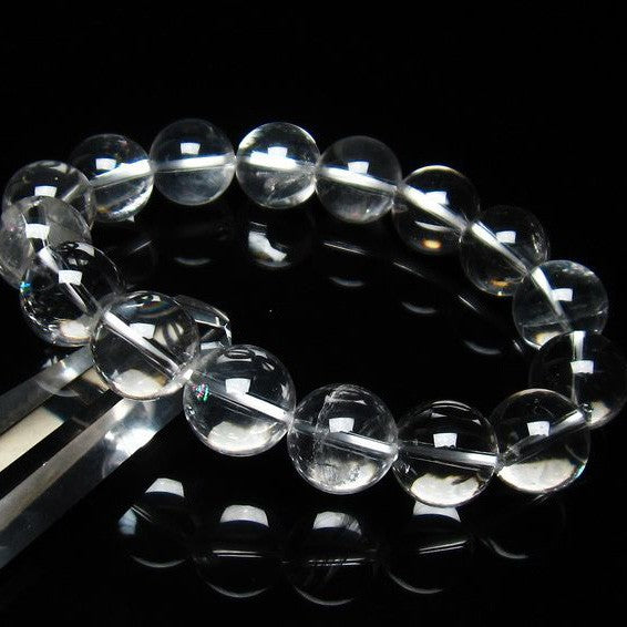 アイリスクォーツ 水晶 ブレスレット 虹入り 14mm 111-3699