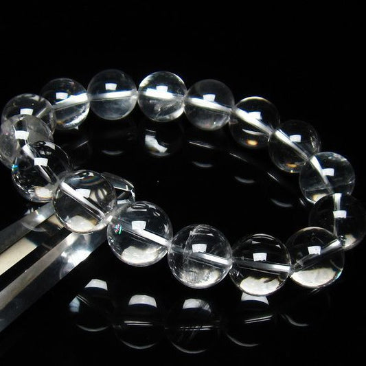 アイリスクォーツ 水晶 ブレスレット 虹入り 14mm 111-3699
