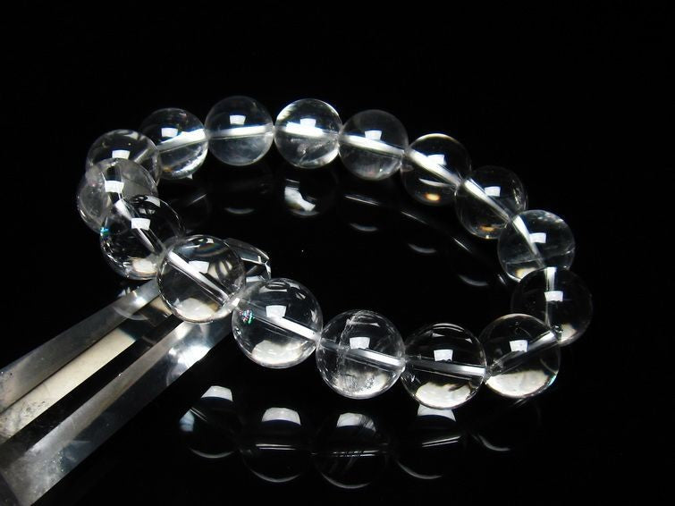 アイリスクォーツ 水晶 ブレスレット 虹入り 14mm 111-3699