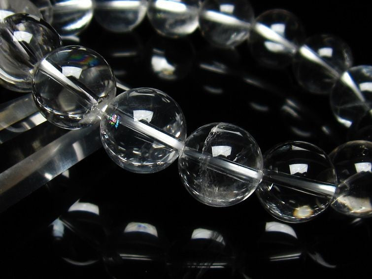 アイリスクォーツ 水晶 ブレスレット 虹入り 14mm 111-3699