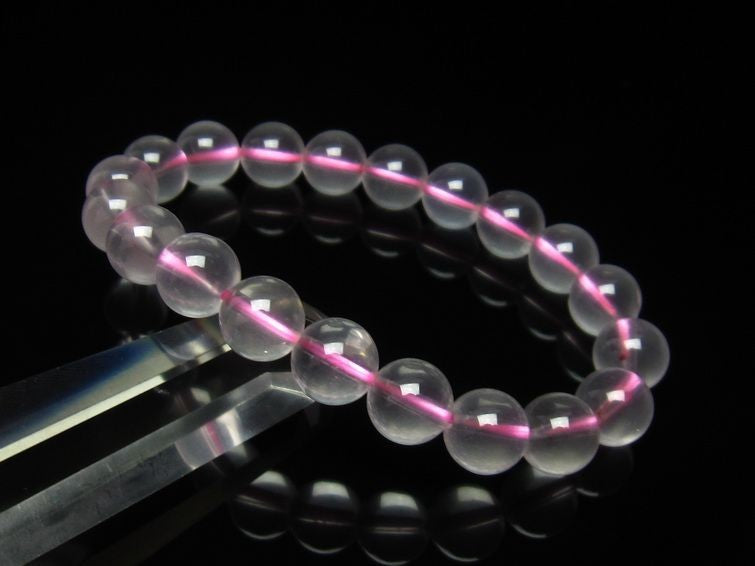ミルキークォーツ ピンク ブレスレット 10mm メール便可 [M便 1/10] 111-4950