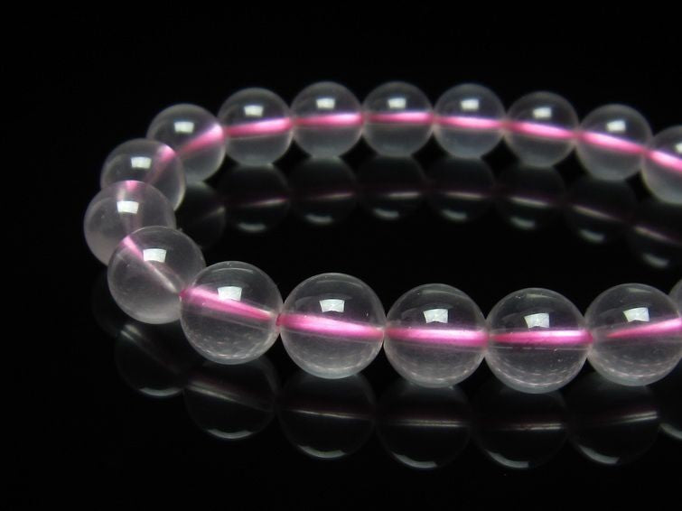 ミルキークォーツ ピンク ブレスレット 10mm メール便可 [M便 1/10] 111-4950