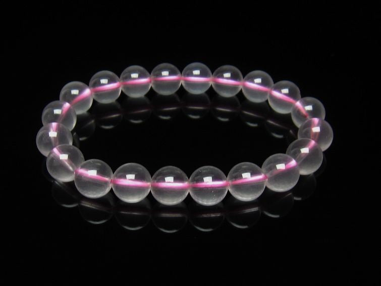 ミルキークォーツ ピンク ブレスレット 10mm メール便可 [M便 1/10] 111-4950