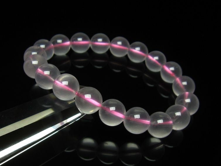 ミルキークォーツ ピンク ブレスレット 11mm メール便可 [M便 1/10] 111-4970
