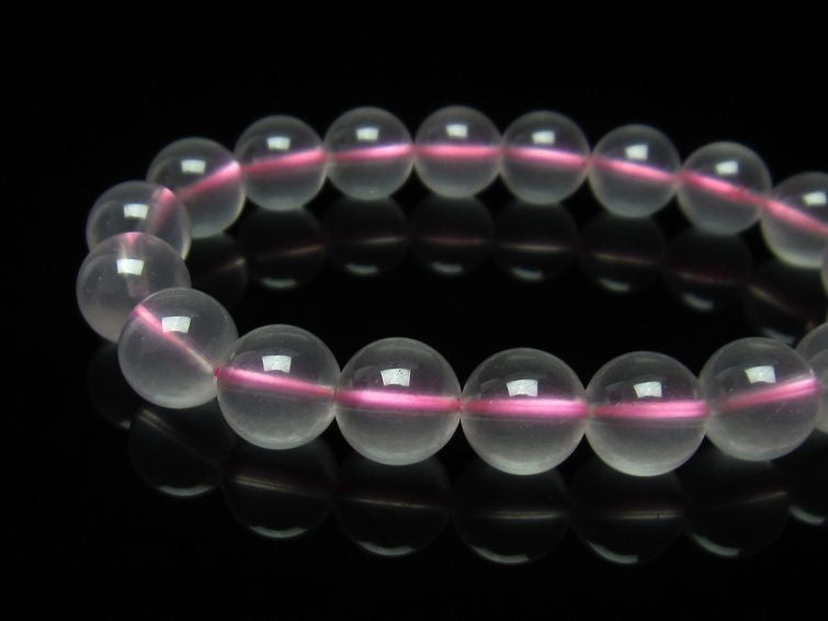 ミルキークォーツ ピンク ブレスレット 11mm メール便可 [M便 1/10] 111-4970