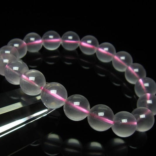 ミルキークォーツ ピンク ブレスレット 11mm メール便可 [M便 1/10] 111-4974
