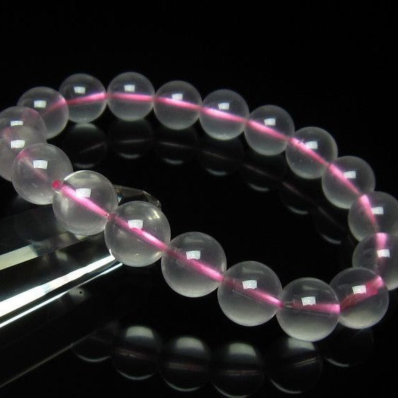 ミルキークォーツ ピンク ブレスレット 11mm メール便可 [M便 1/10] 111-4975
