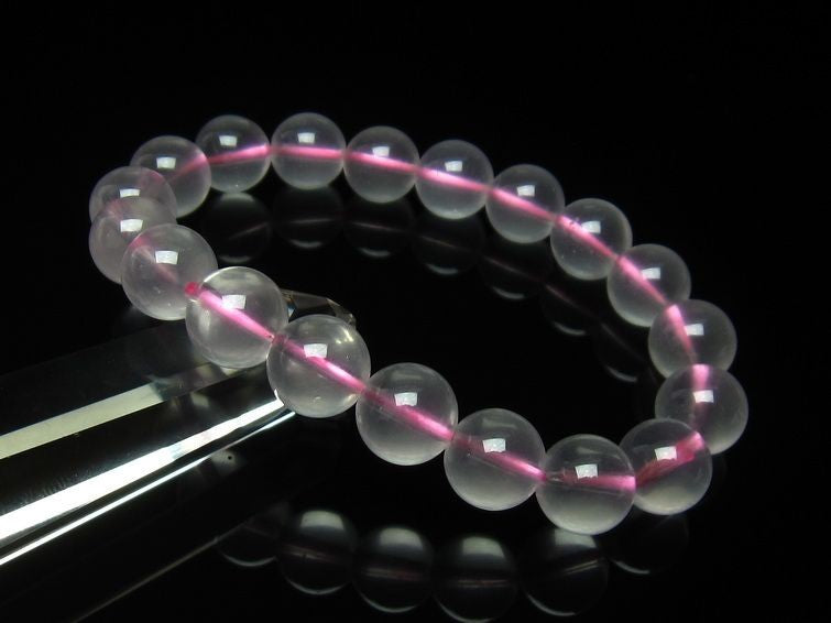 ミルキークォーツ ピンク ブレスレット 11mm メール便可 [M便 1/10] 111-4975