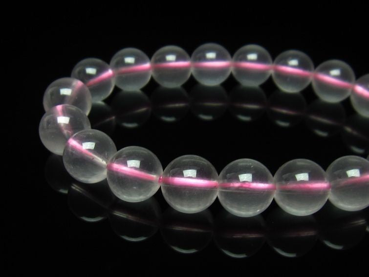 ミルキークォーツ ピンク ブレスレット 11mm メール便可 [M便 1/10] 111-4975