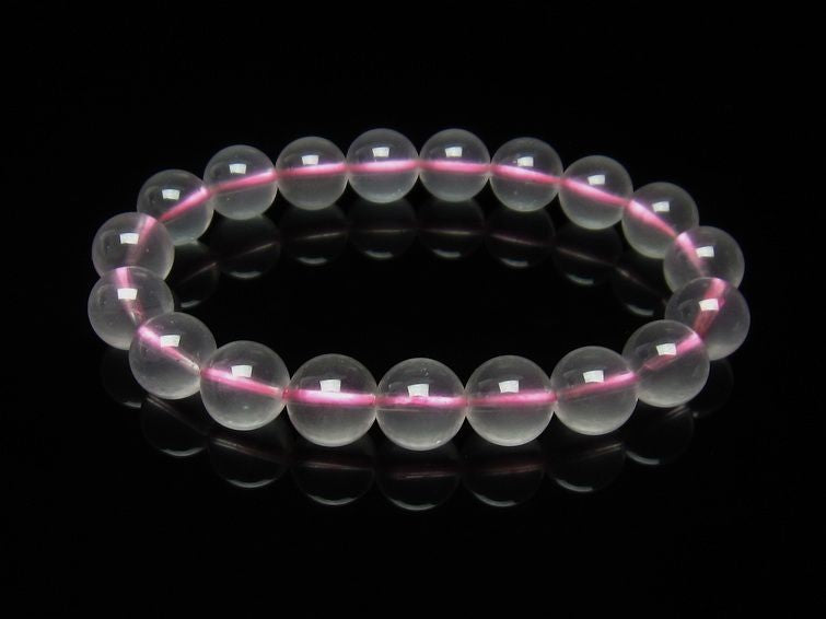 ミルキークォーツ ピンク ブレスレット 11mm メール便可 [M便 1/10] 111-4975