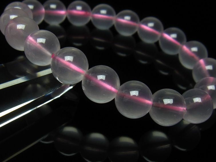 ミルキークォーツ ピンク ブレスレット 11mm メール便可 [M便 1/10] 111-4976