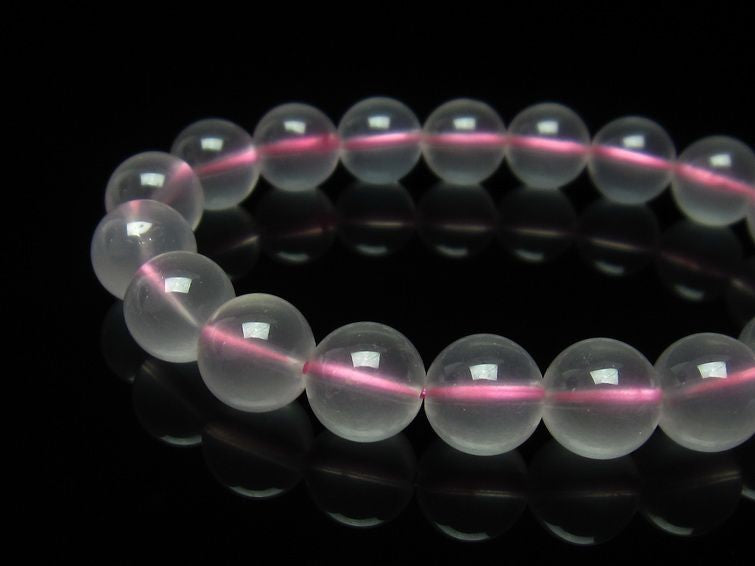 ミルキークォーツ ピンク ブレスレット 11mm メール便可 [M便 1/10] 111-4976