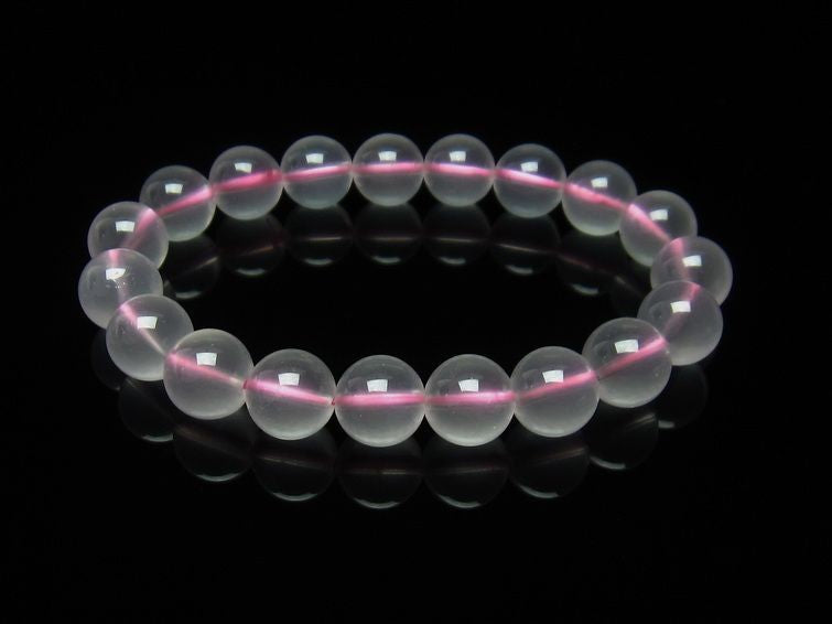 ミルキークォーツ ピンク ブレスレット 11mm メール便可 [M便 1/10] 111-4976